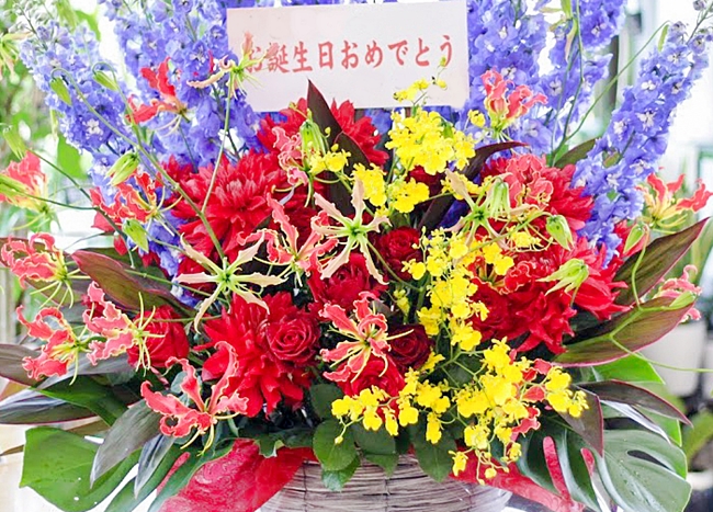 長野の花屋 ヌボー生花店 事例紹介 お花でおめでとう